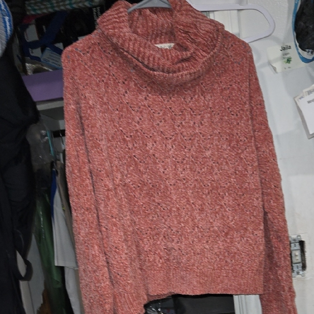 Women's Cozy Knit Sweater - Pink